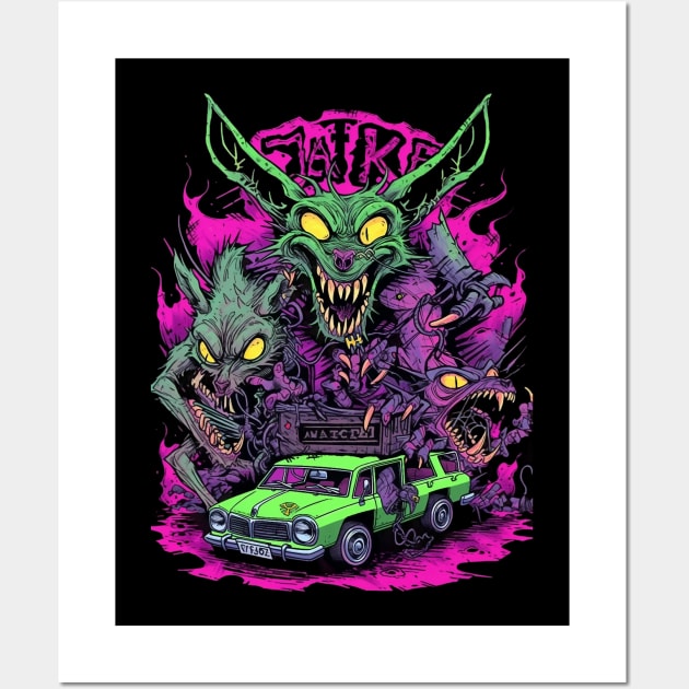 Ratfink Wolf Jaku Wall Art by MikeyMeta